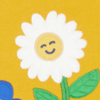 Gold/Smiley Flowers