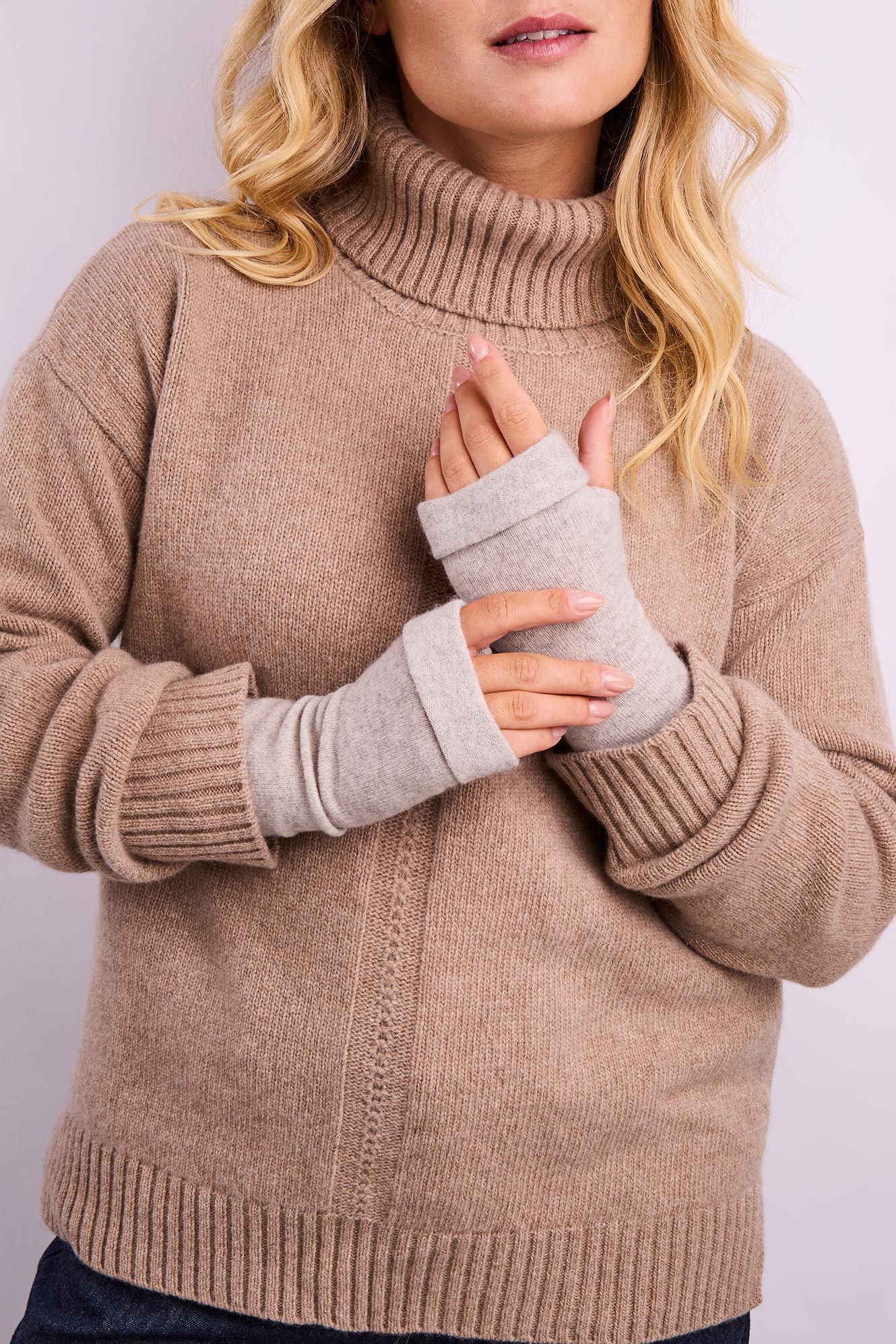 Cashmere Fingerless Gloves