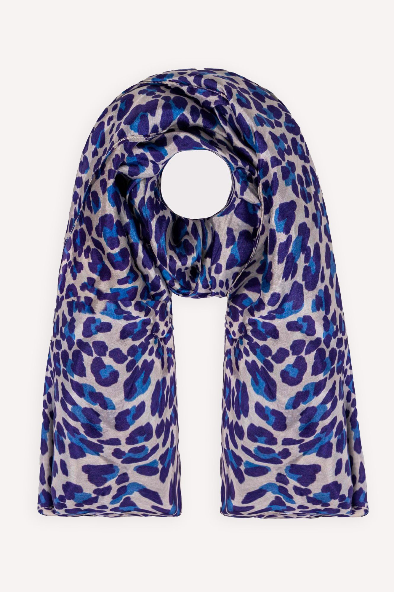 Sylvie Leopard Square Silk Scarf