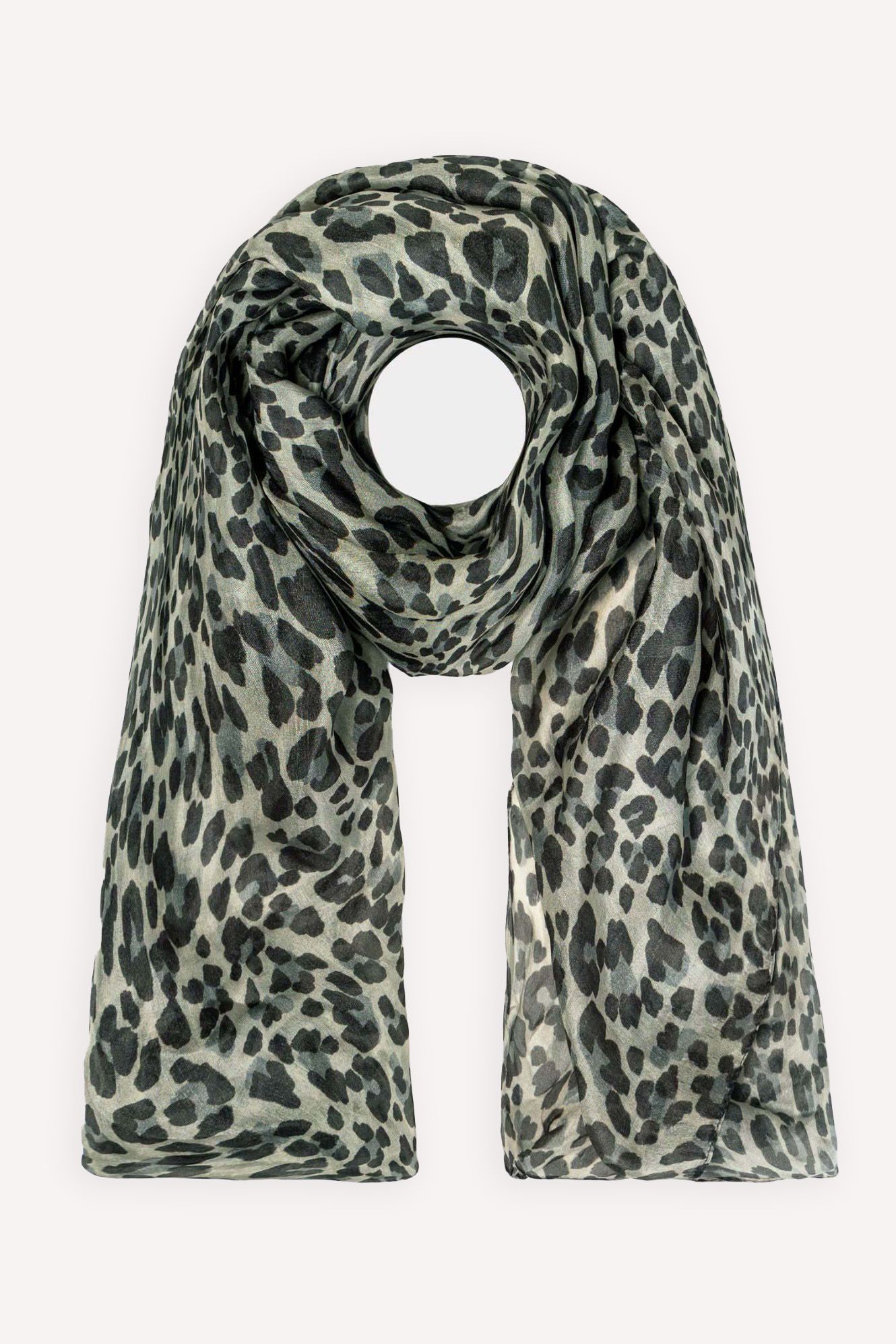 Sylvie Leopard Square Silk Scarf