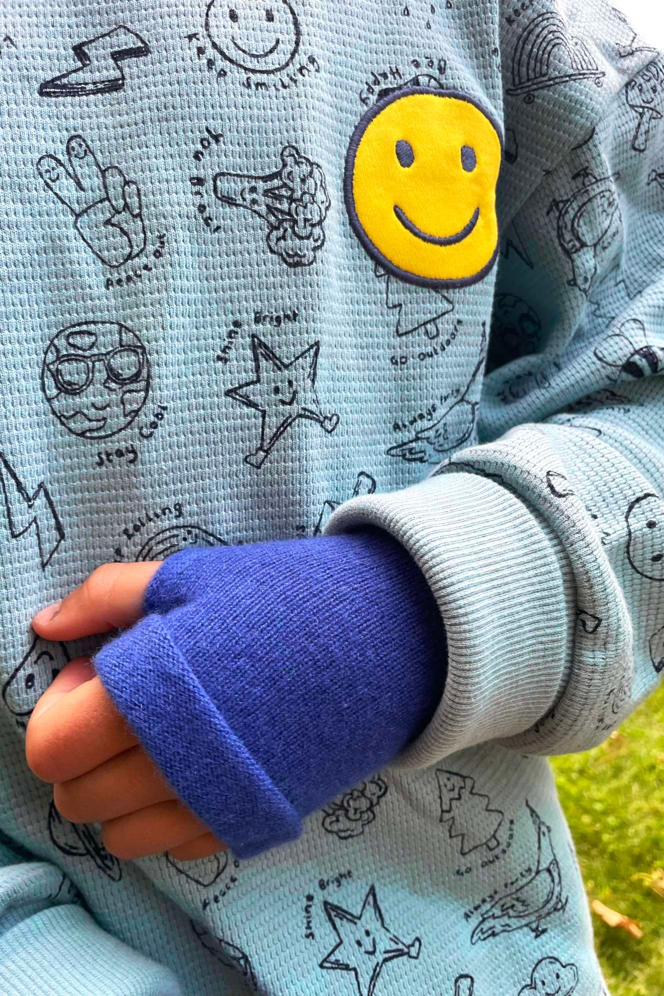 Children's Cashmere Fingerless Gloves