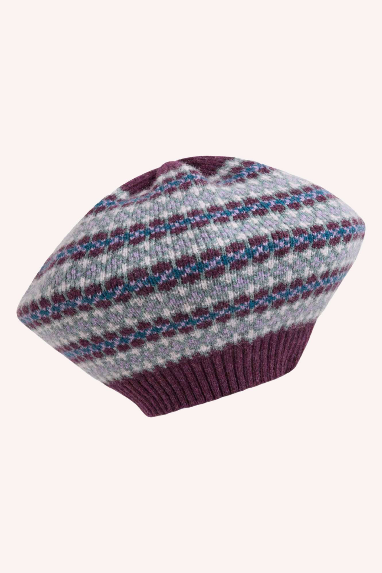 Lambswool Fair Isle Beret