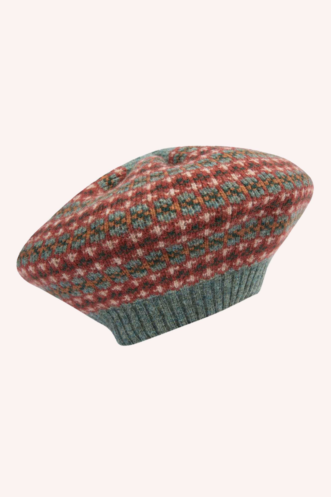 Lambswool Fair Isle Beret