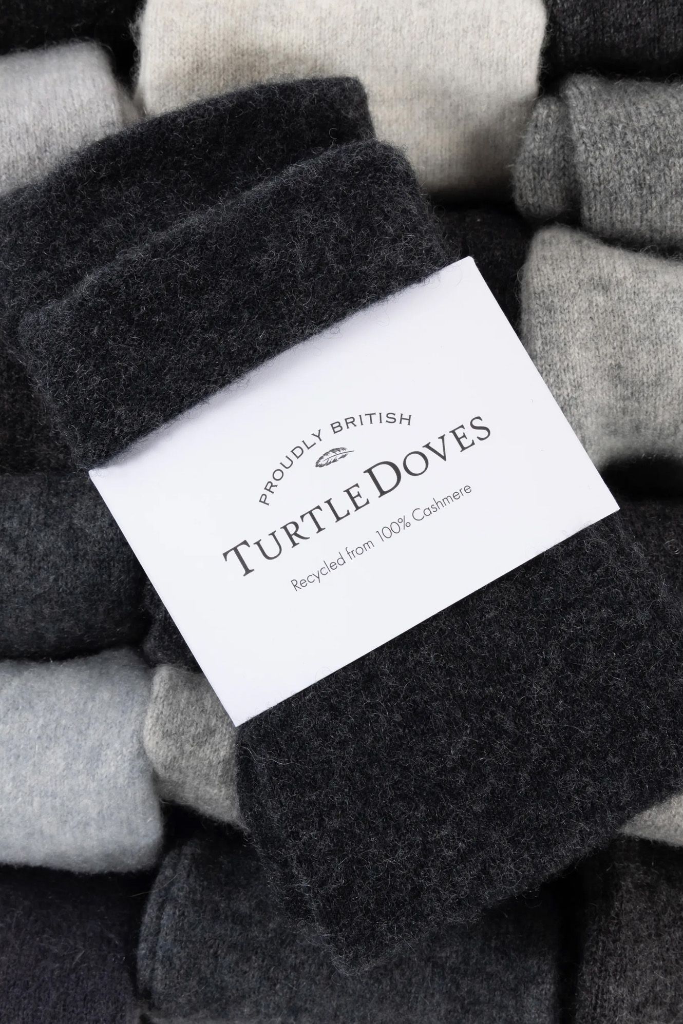 Felted Cashmere Fingerless Gloves