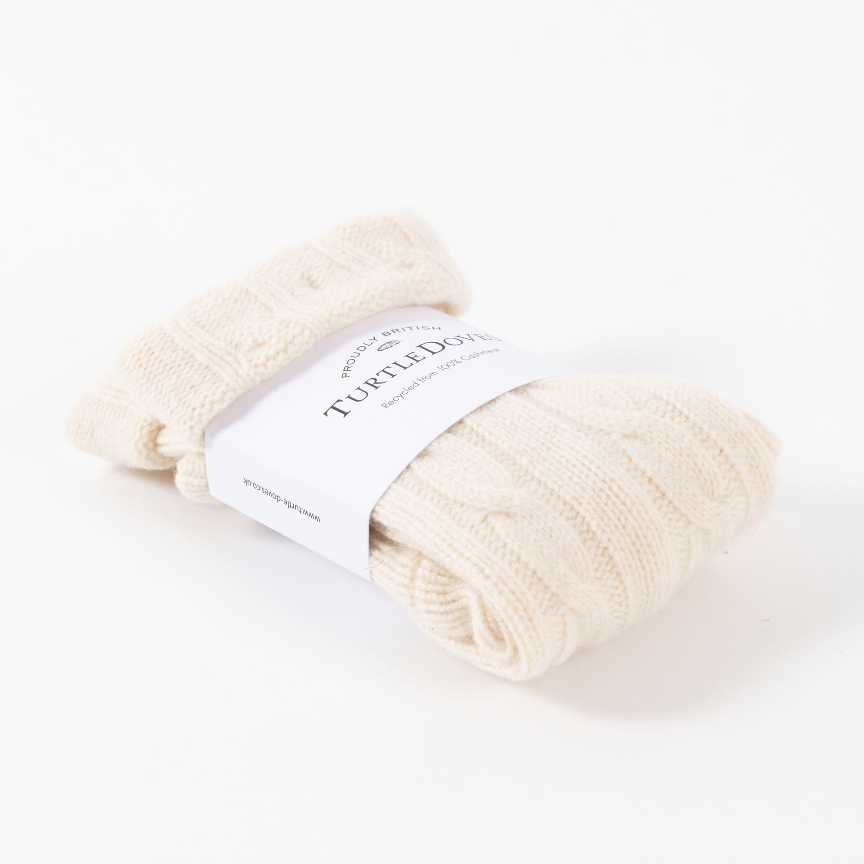 Cashmere Cable Fingerless Gloves