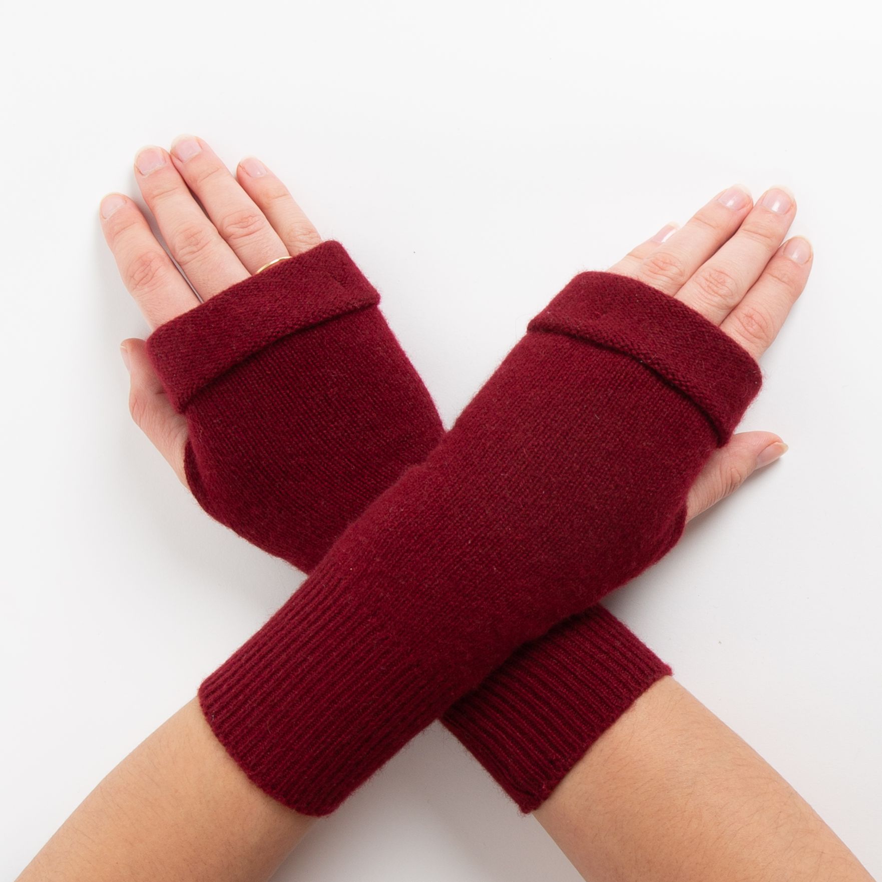 Cashmere Blend Fingerless Gloves