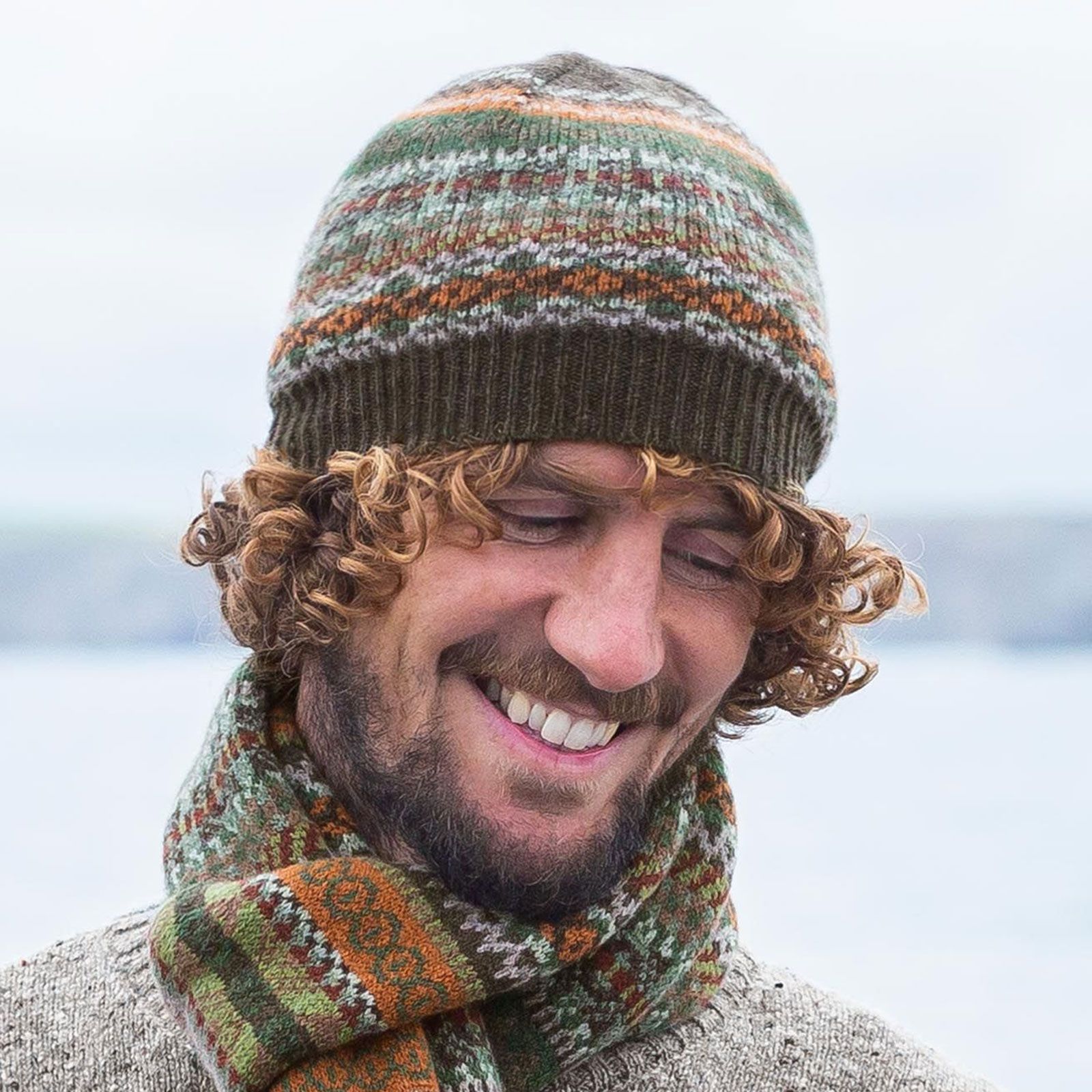 Men's Lambswool Fair Isle Beanie