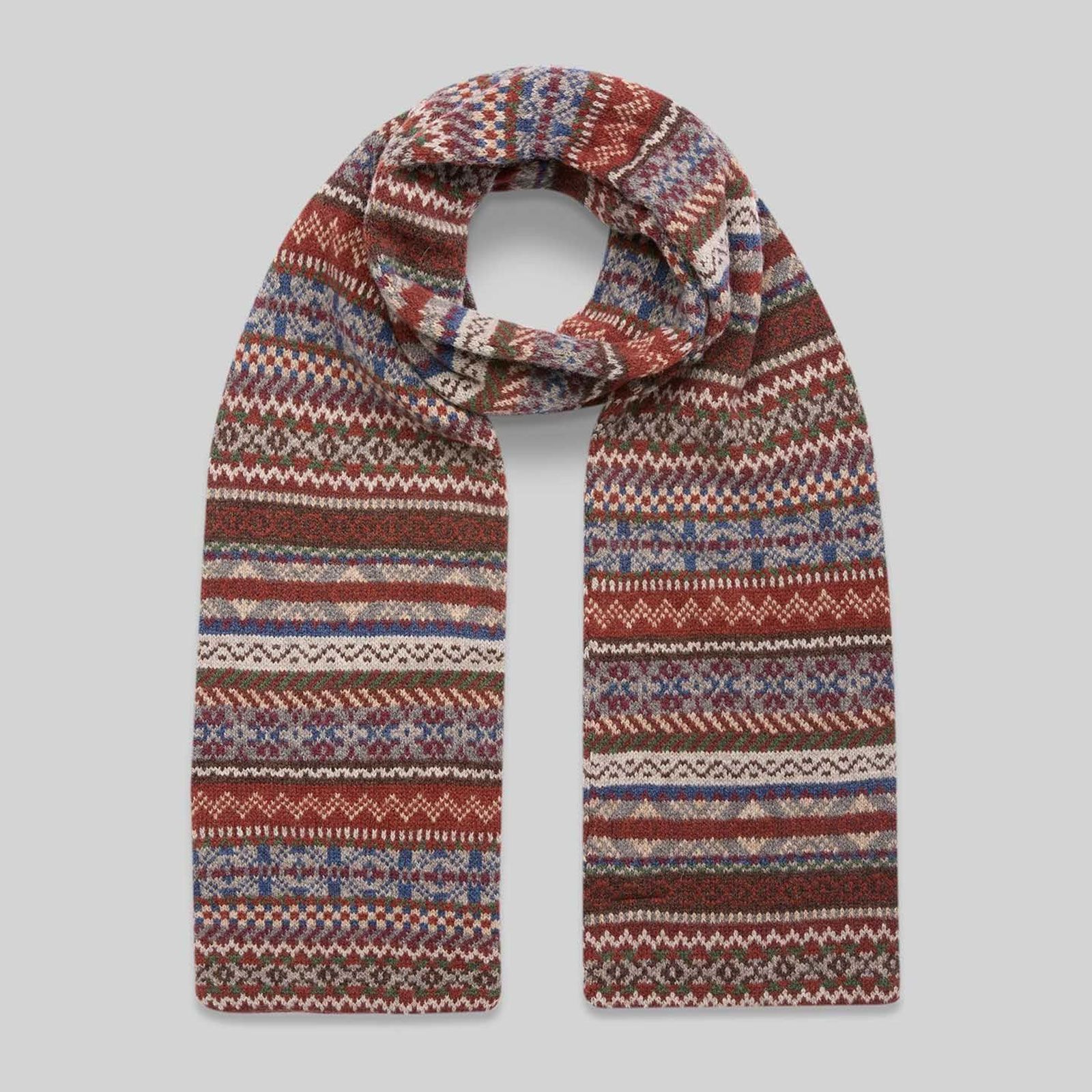 Men's Lambswool Fair Isle Scarf