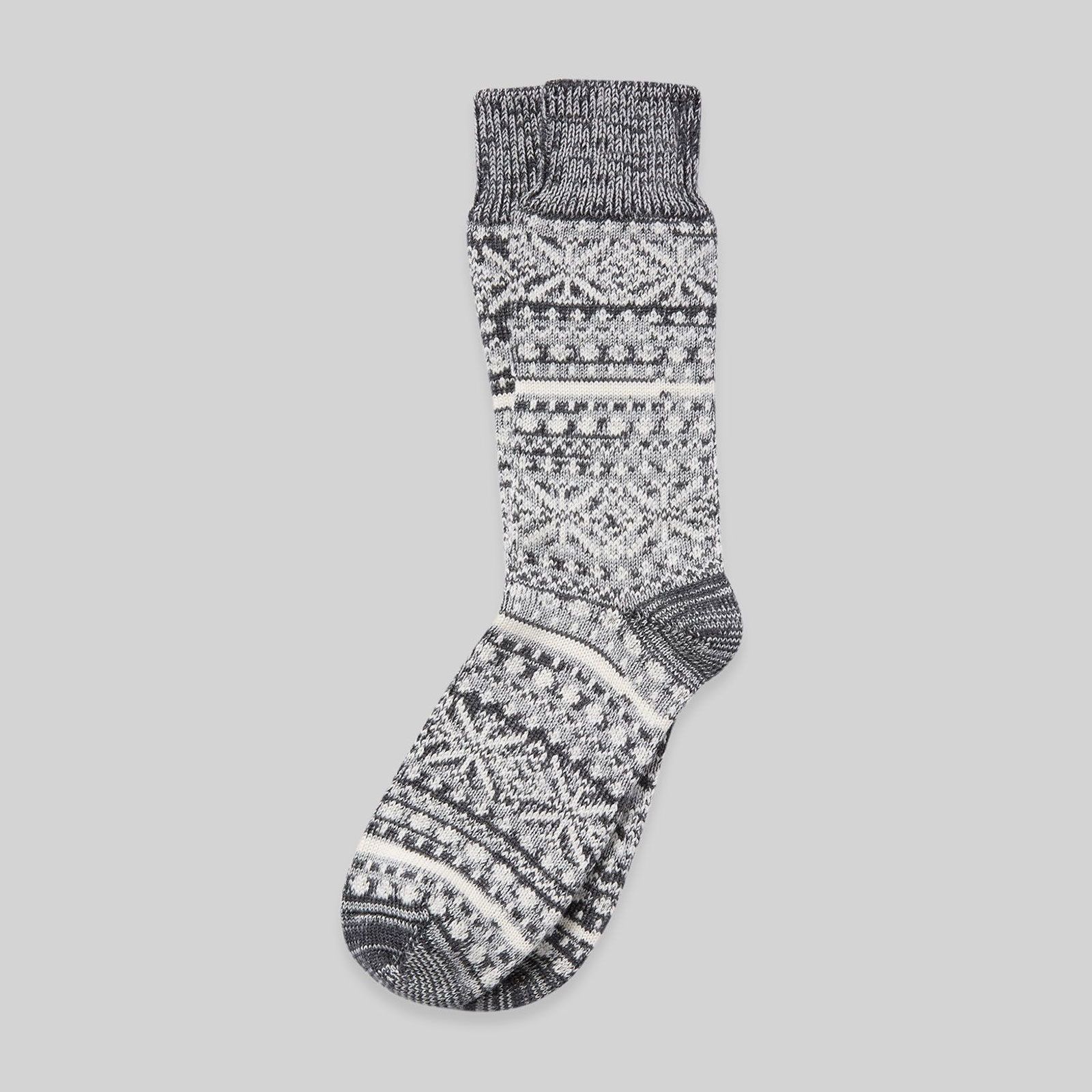 Men's Merino Cotton Fair Isle Socks