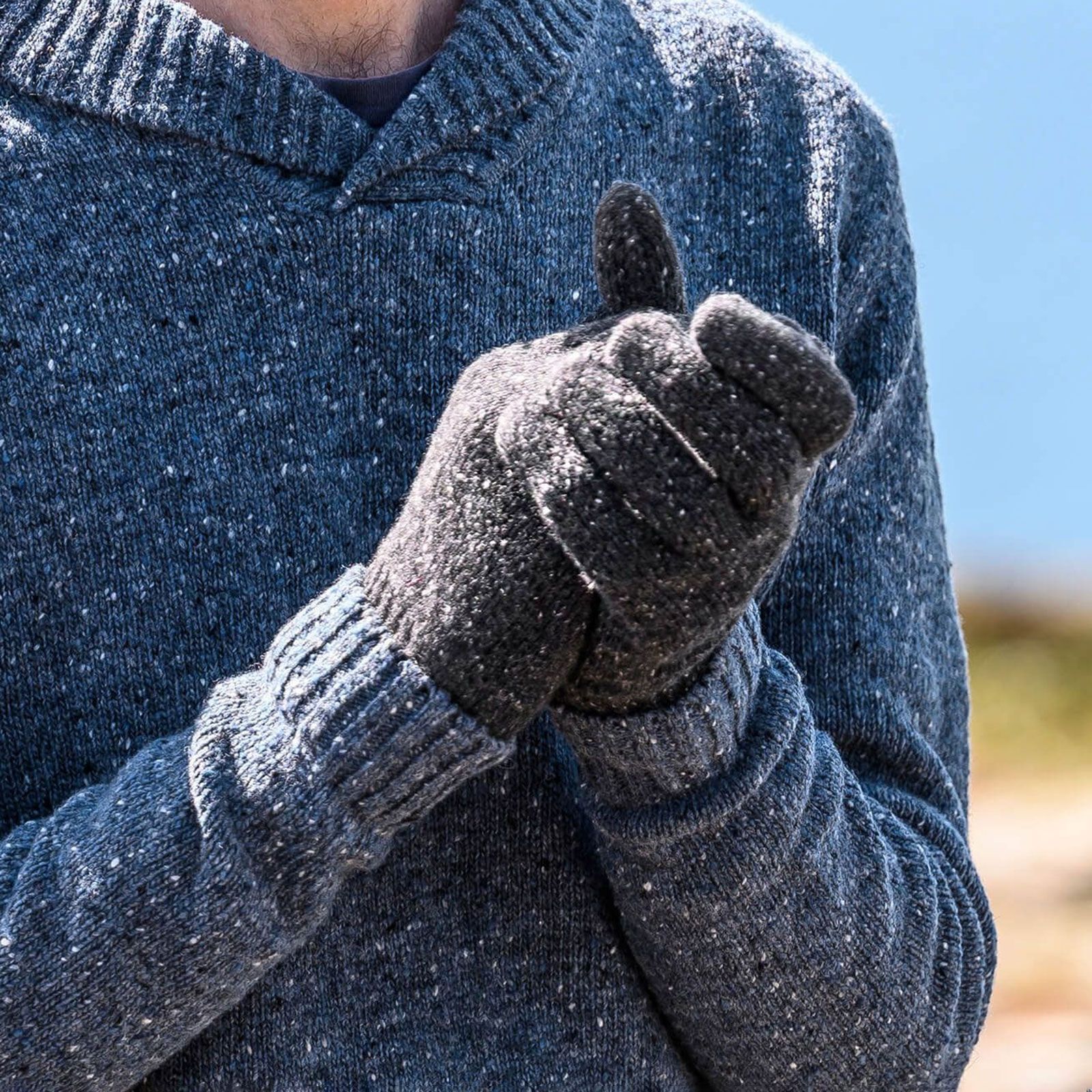 Recycled Cashmere Blend Gloves