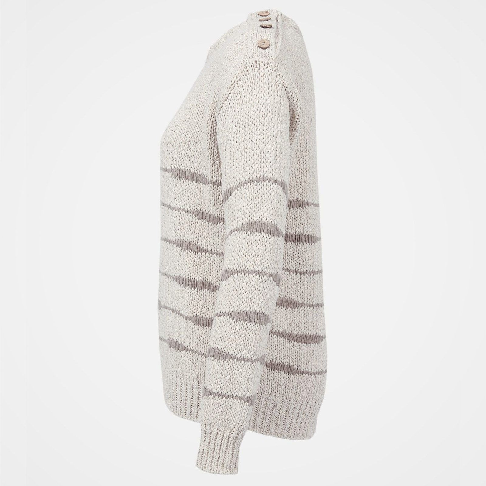 Drop Stitch Yoke Donegal Jumper