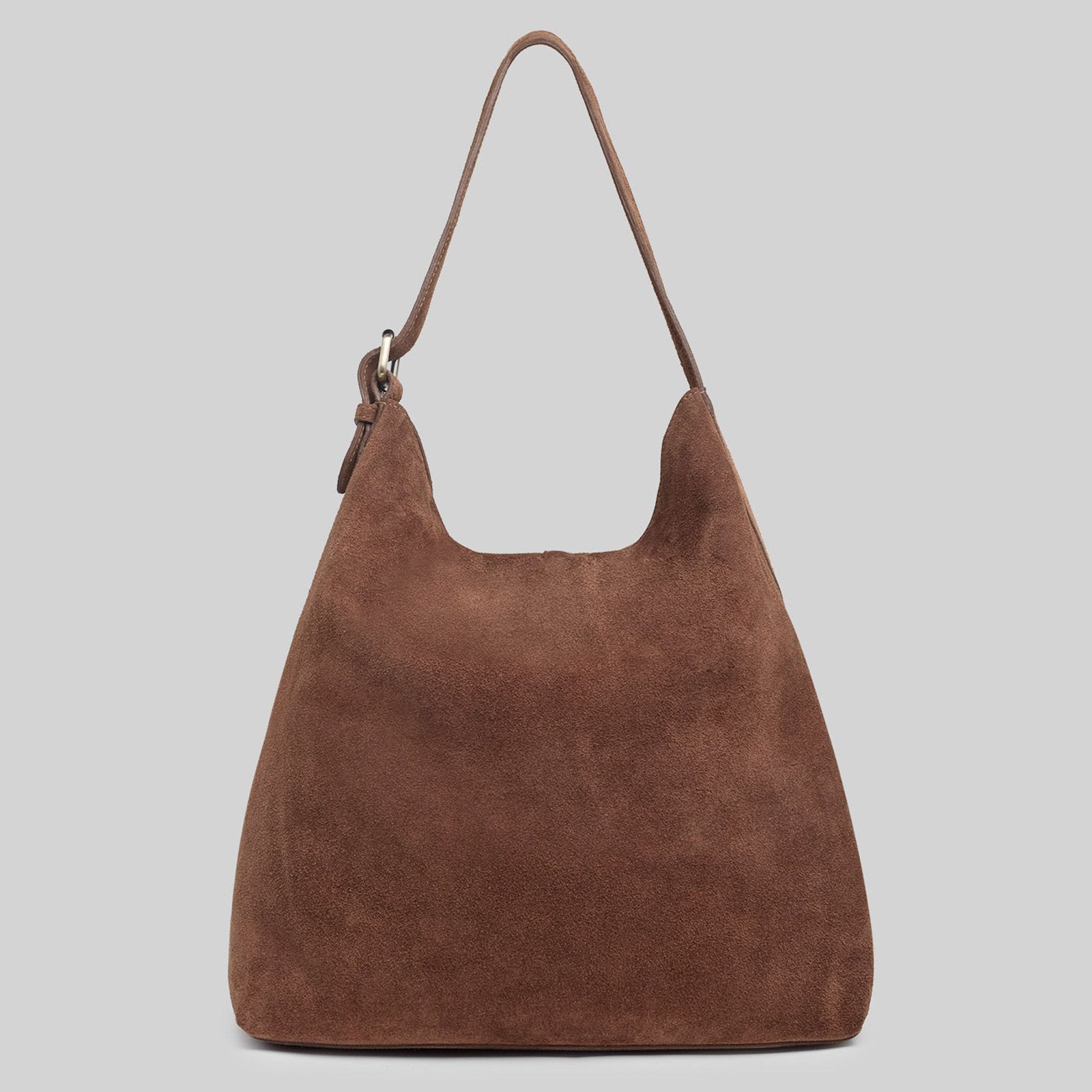 Suede Slouchy Shoulder Bag