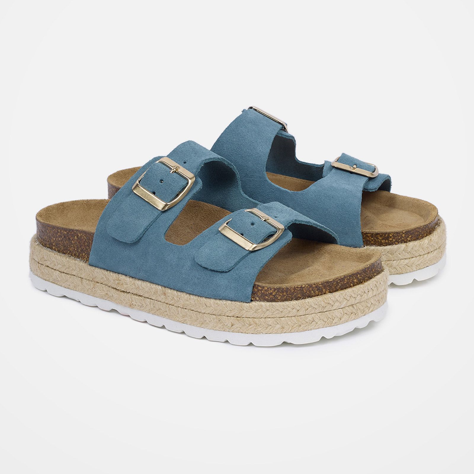 Double Buckle Sandals