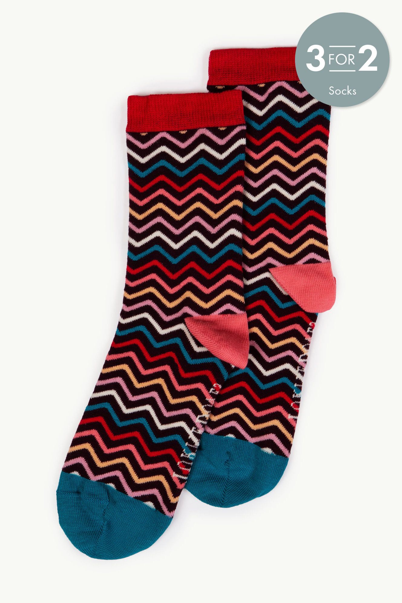 Women's Wavy Stripe Ankle Socks