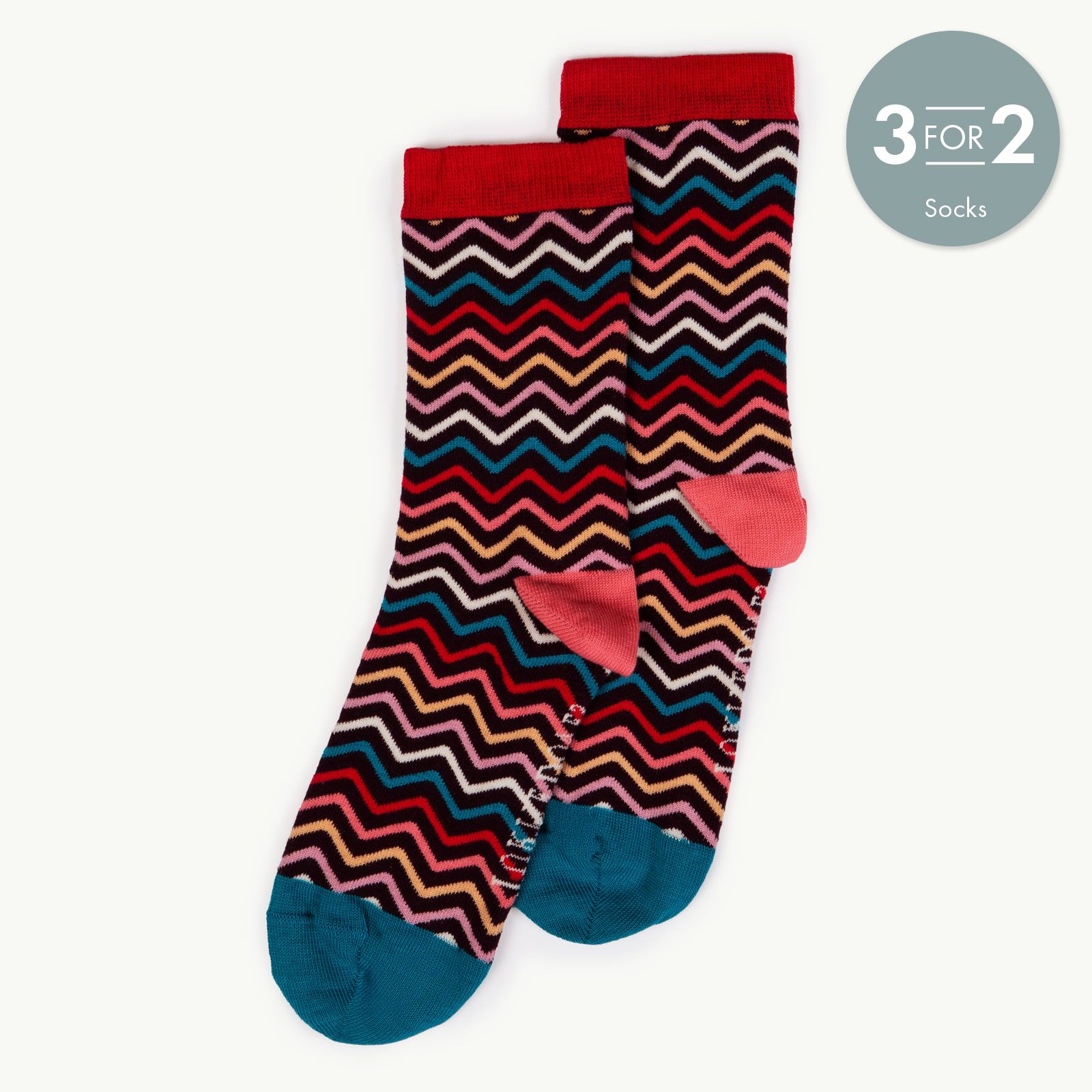 Women's Wavy Stripe Ankle Socks
