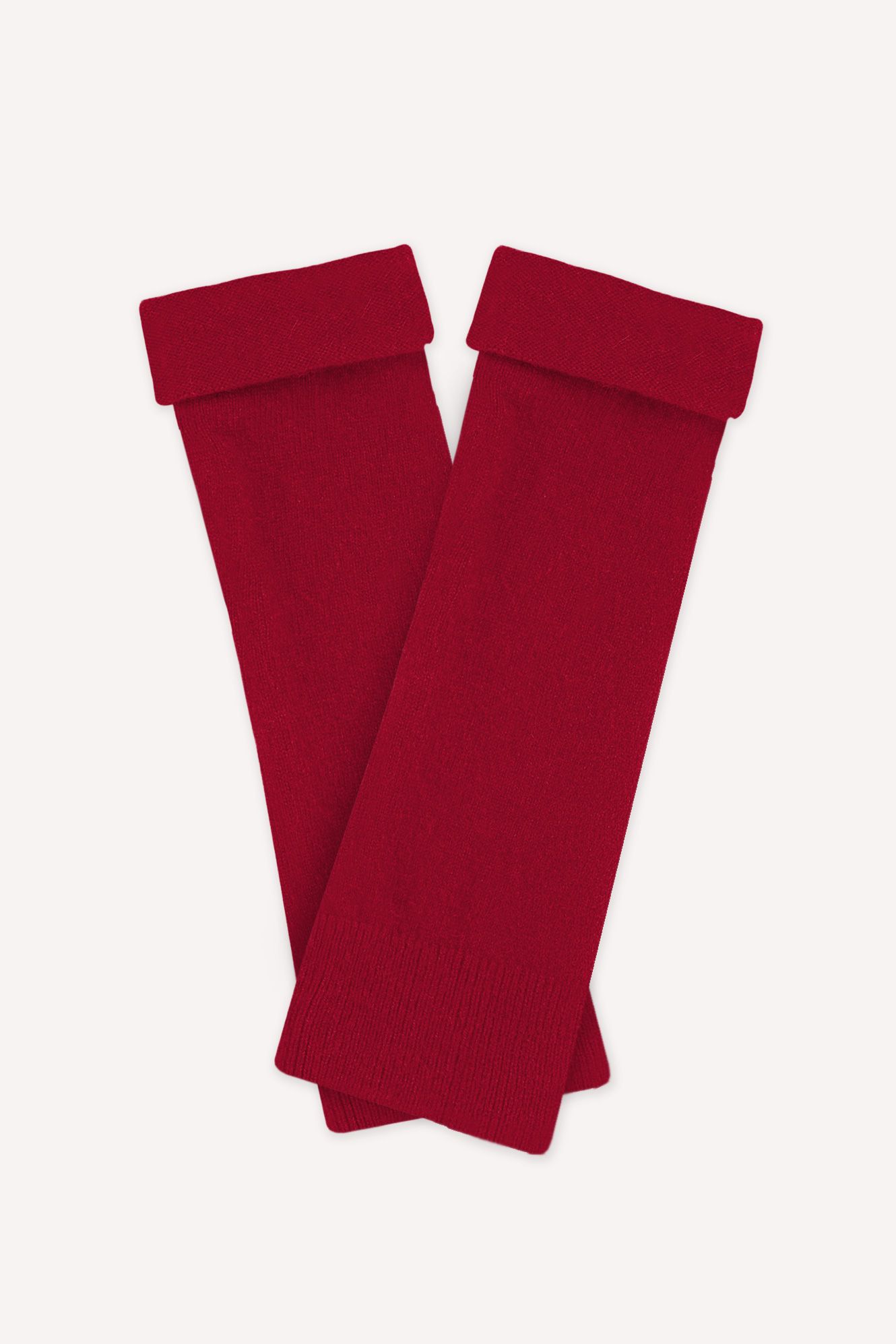 Ribbed Cashmere Fingerless Gloves