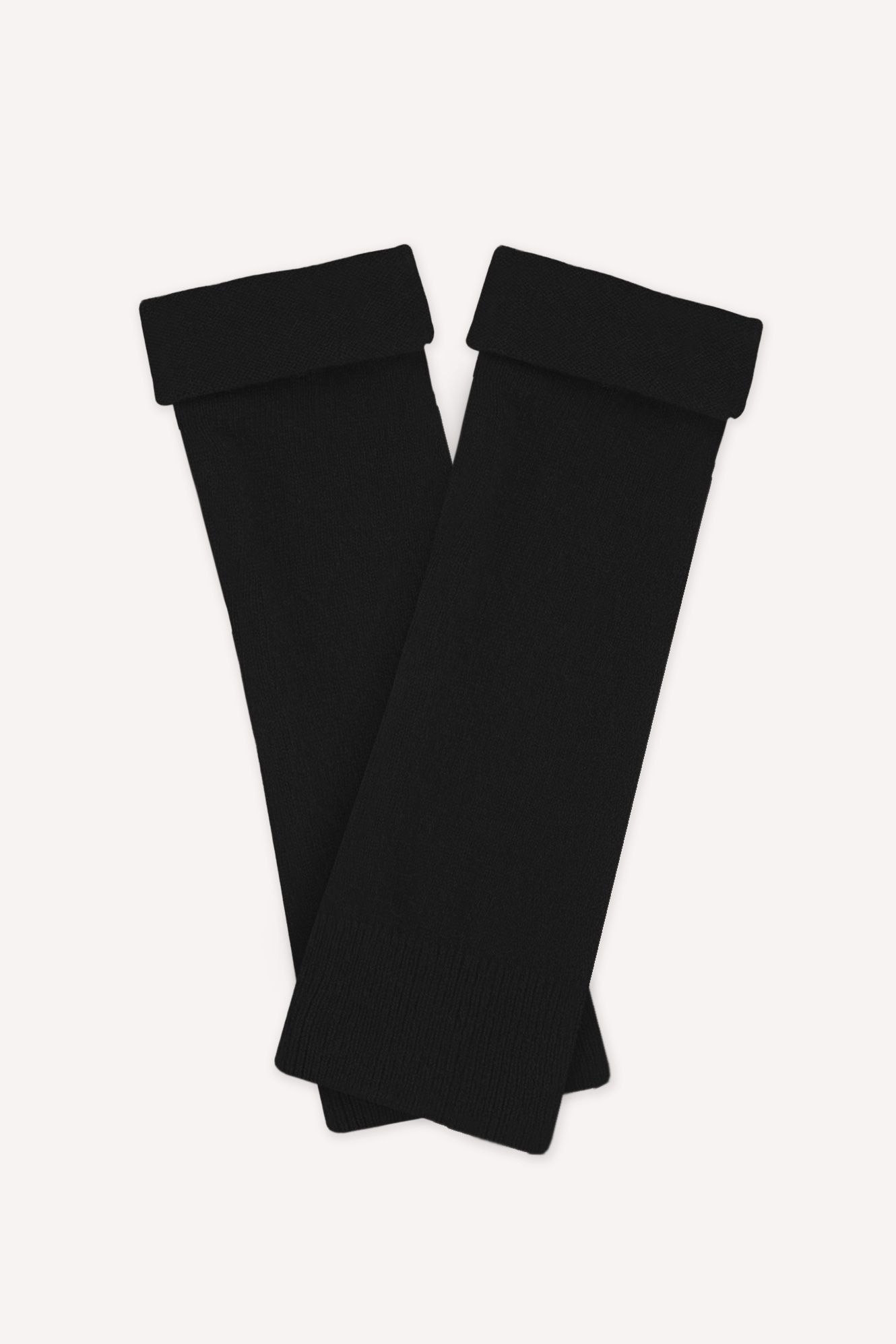 Ribbed Cashmere Fingerless Gloves