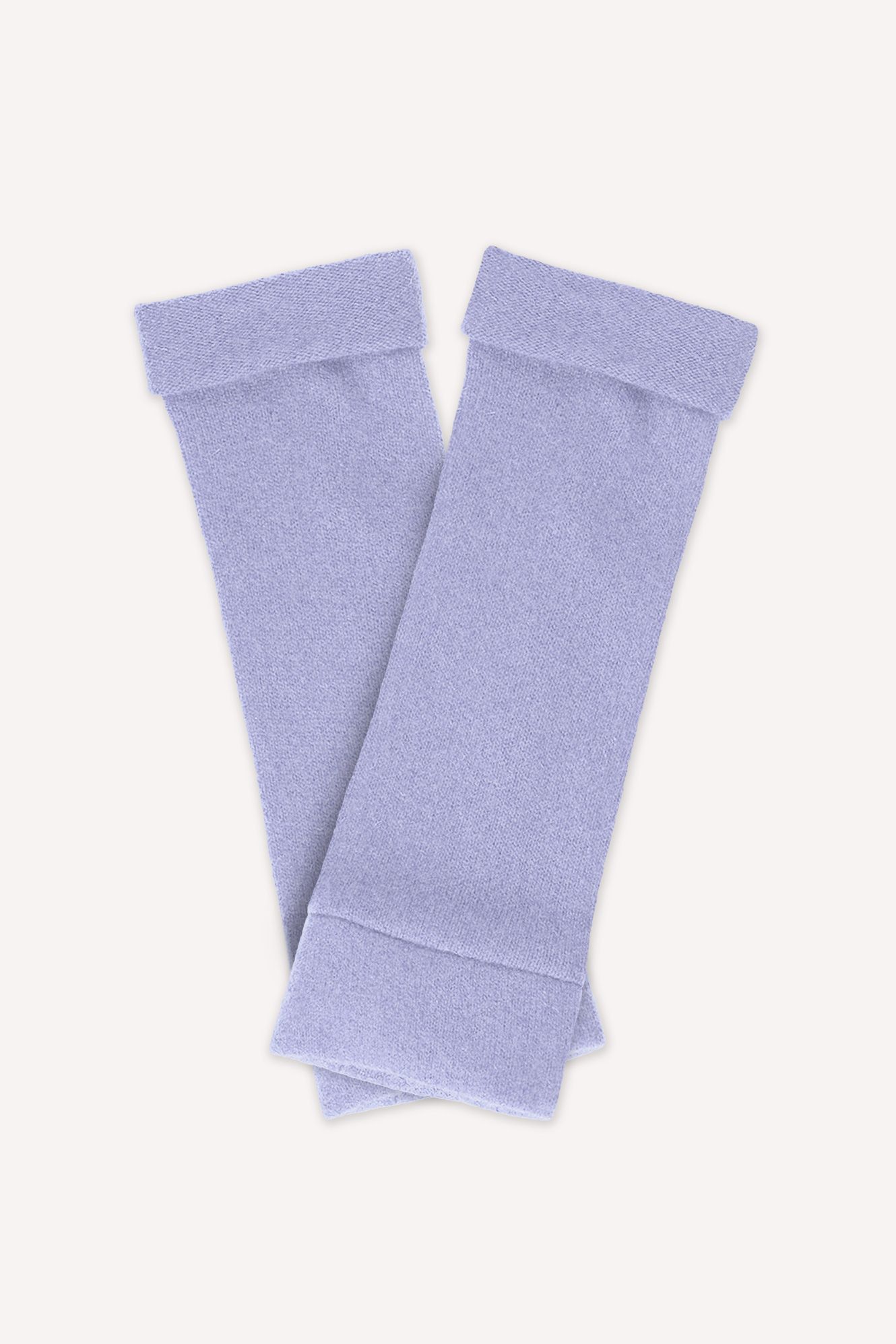 Striped Wool and Cashmere Fingerless Gloves